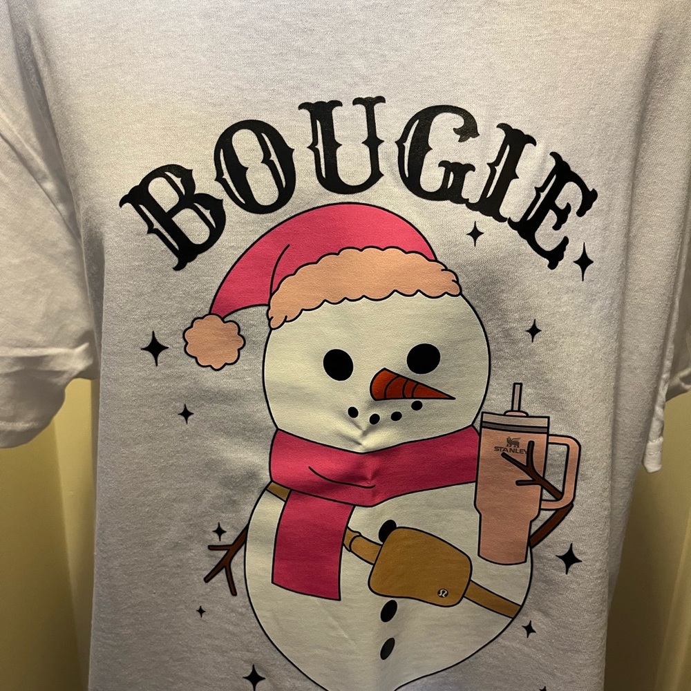 Bougie snowman tee